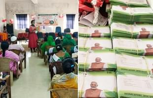 Distribution of letters and cards in Ranchi. (Dr Dinesh Arora/Twitter)
