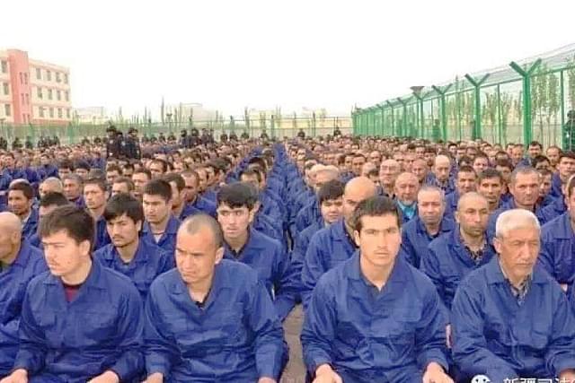 Chinese re-education camps. (pic via @KenRoth/Twitter)