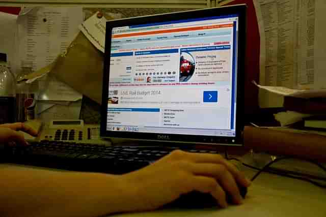 A screenshot of Indian Railway ticket reservations Irctc.co.in on July 30, 2014 in New Delhi, India. (Photo by Sneha Srivastava/Mint via Getty Images