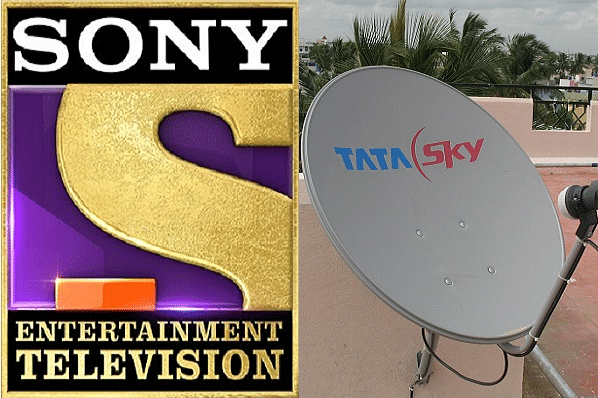 Sony Entertainment logo (@SonyTV/Twitter) and Tata Sky Dish (Wikipedia)