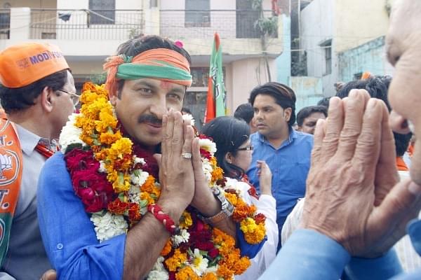 BJP MP Manoj Tiwari (Sanjeev Verma /Hindustan Times via Getty Images)