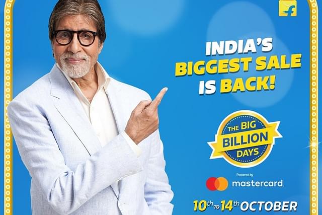 Flipkart roped in the who’s who of Bollywood and Cricket to promote the sale. Photo Credits: Twitter/Flipkart.&nbsp;