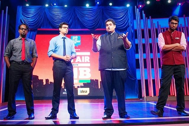 Members of the comedy troupe AIB. (Aniruddha Chowdhury/Mint via Getty Images)