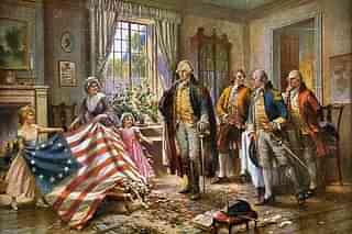 Painting depicting the story of Betsy Ross (Edward Percy Moran/Wikimedia Commons)&nbsp;
