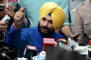 Congress leader and Punjab Minister Navjot Singh Sidhu (Photo credit: MONEY SHARMA/AFP/GettyImages) 