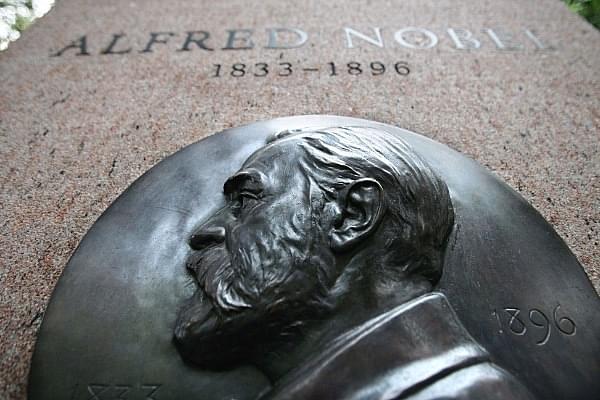 A monument to Nobel Prize founder Alfred Nobel (Mario Tama/Getty Images)