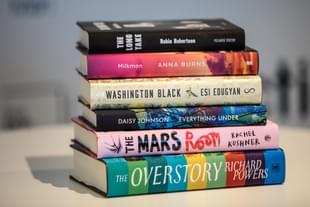 The Man Booker Prize shortlist of six books. (Jack Taylor/GettyImages)