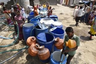 Water shortage: A representative image (Anshuman Poyrekar/Hindustan Times via GettyImages) 