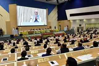 Narendra Modi speaking at the first assembly of International Solar Alliance (@narendramodi/Twitter)