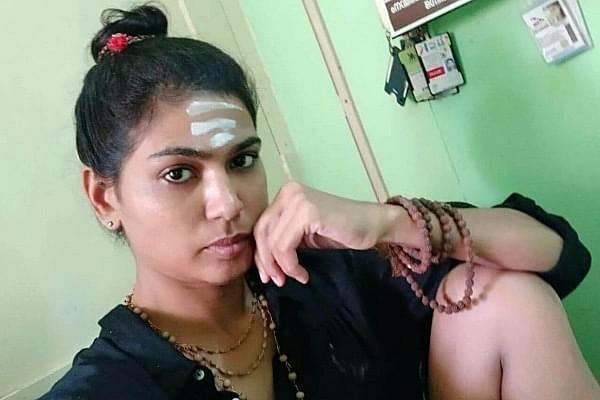 Activist Rehana Fathima dressed up as Sabarimala devotee (Pic: Facebook)