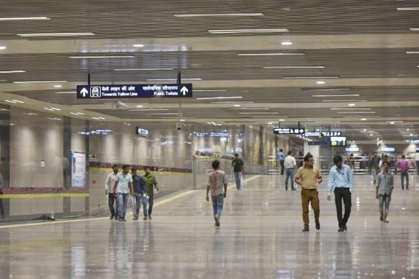 A view of Hauz Khas Metro Station on Magenta Line Metro (Vipin Kumar/Hindustan Times via Getty Images)