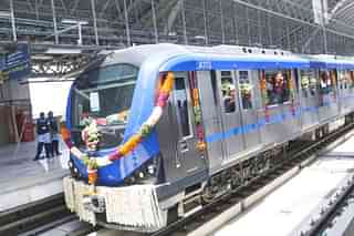 Chennai metro during inauguration (Jaison G/India Today Group/Getty Images)