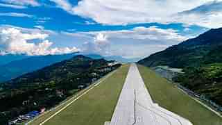 Runway of Sikkim’s Pakyong airport.