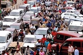 The traffic chaos in Bengaluru.&nbsp;