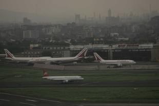 A view of Mumbai Airport  (Photo by Ritesh Uttamchandani/Hindustan Times via Getty Images)