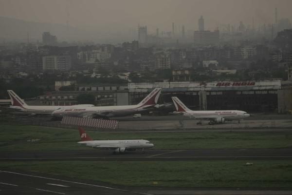 A view of Mumbai Airport  (Photo by Ritesh Uttamchandani/Hindustan Times via Getty Images)