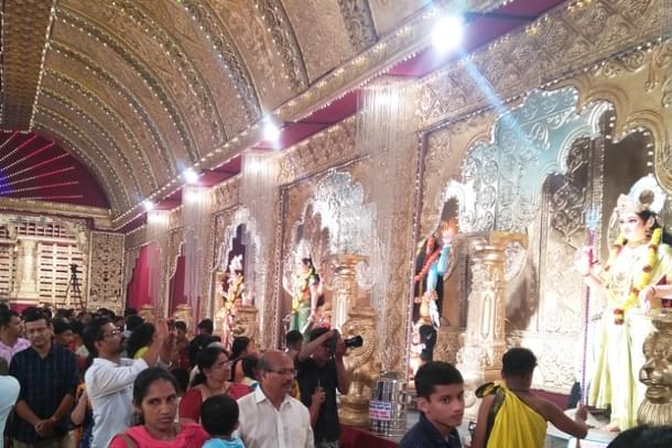 The shrines of <i>navadurgas</i>.