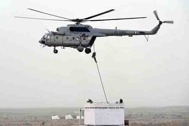 An Indian military exercise. (Photo by Sonu Mehta/Hindustan Times via Getty Images)