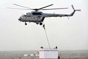 An Indian military exercise. (Photo by Sonu Mehta/Hindustan Times via Getty Images)