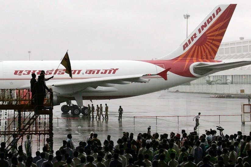  Air India’s first all cargo plane, a converted Airbus A310 at Mumbai airport (Vijayanand Gupta/Hindustan Times via Getty Images)