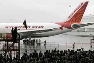  Air India’s first all cargo plane, a converted Airbus A310 at Mumbai airport (Vijayanand Gupta/Hindustan Times via Getty Images)