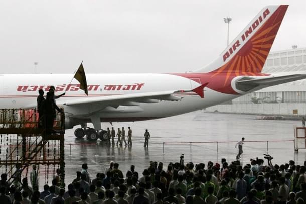 Air India’s first all cargo plane, a converted Airbus A310 at Mumbai airport (Vijayanand Gupta/Hindustan Times via Getty Images)