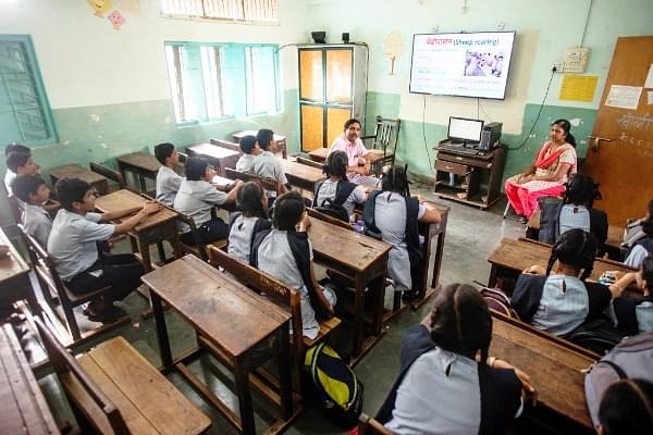 A classroom in India (Pratik Chorge/Hindustan Times via Getty Images)