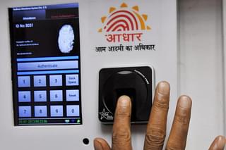 An Aadhaar based biometric identity system. (Vipin Kumar/Hindustan Times via Getty Images)
