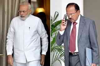Prime Minister Narendra Modi and National Security Adviser Ajit Doval. (Ajay Aggarwal/Hindustan Times via Getty Images)