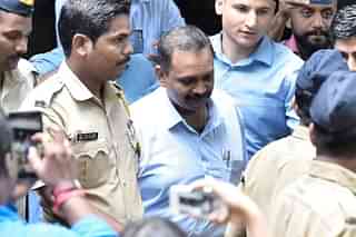 Lt. Col Purohit outside a session court in Mumbai (Anshuman Poyrekar/Hindustan Times via Getty Images)