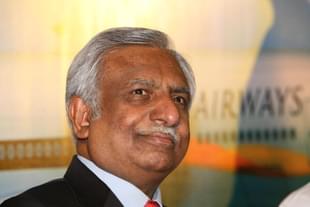 Naresh Goyal at a press conference in New Delhi. (Hemant Chawla/The India Today Group/GettyImages) 