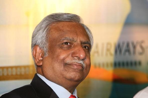 Naresh Goyal at a press conference in New Delhi. (Hemant Chawla/The India Today Group/GettyImages) 