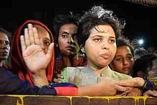 Activist Trupti Desai during a protest (Photo by Vijayanand Gupta/Hindustan Times via Getty Images)