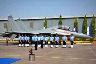 The Sukhoi’s handing over ceremony. (pic via Twitter)