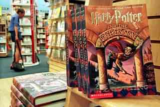 Copies of author J. K. Rowling’s Harry Potter series story books (Alex Wong/Newsmakers)