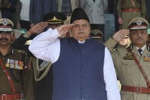 Jammu and Kashmir governor Satya Pal Malik  in Srinagar, J&K. (Waseem Andrabi/Hindustan Times via Getty Images)