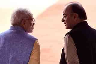Prime Minister Narendra Modi with Union Finance Minister Arun Jaitley (Sonu Mehta/Hindustan Times via Getty Images)