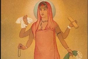 The goddess rose in the form of Bharat Mata