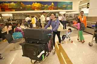 Passengers at Delhi Airport (Naveen Jora/India Today Group/Getty Images)