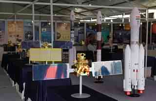 Indian Space Research Organisation (ISRO) stall at 102nd Indian Science Congress (Kalpak Pathak/Hindustan Times via Getty Images)