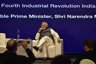 Prime Minister Narendra Modi during the launch of the Centre for the Fourth Industrial Revolution in New Delhi.&nbsp; (Vipin Kumar/Hindustan Times via GettyImages)&nbsp;