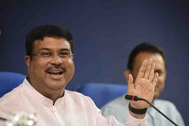 Minister of Petroleum &amp; Natural Gas and Skill Development &amp; Entrepreneurship, Dharmendra Pradhan (Vipin Kumar/ Hindustan Times via Getty Images)