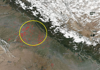 NASA images showing stubble fire incidents in Punjab
