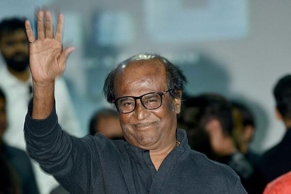 Tamil film actor Rajinikanth  (Photo by Milind Shelte/India Today Group/Getty Images)
