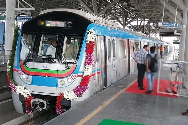 Hyderabad Metro Project. (hmrgov/Twitter)