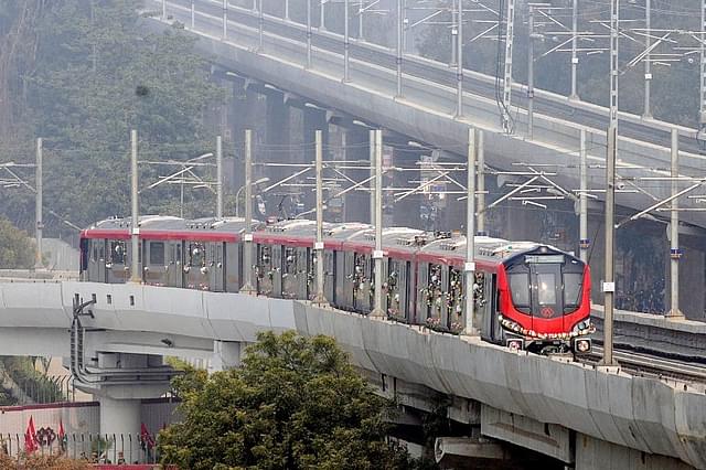 The Lucknow Metro (Deepak Gupta/Hindustan Times via Getty Images)