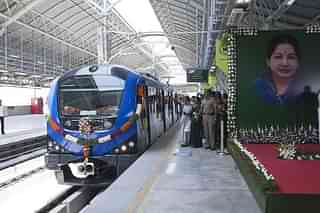 The Chennai metro (Photo byJaison G/India Today Group/Getty Images)