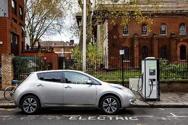 An electric car being charged. (Photo Credits: Getty Images)