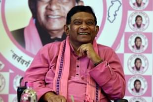 Ajit Jogi addresses a press conference in New Delhi.  (Sonu Mehta/Hindustan Times via GettyImages) 
