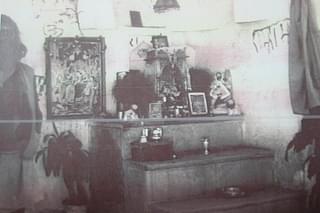 The idols which surfaced at the site in 1949 seen in a photo taken in 1950.